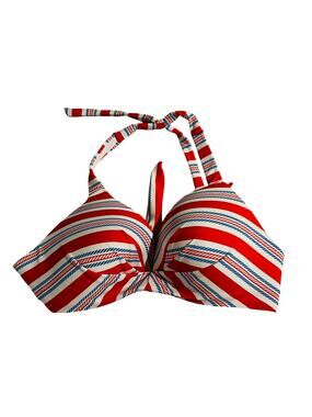 Beach Diva Push Up Strioed Bikini Top Size 10 NWT